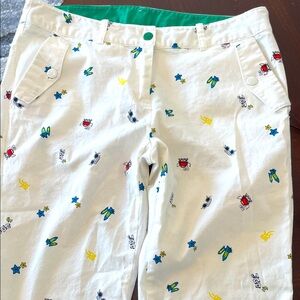 Vintage Jean Charles Castelbajac Cotton Pants featuring a whimsical design! EUC